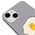 iPhone 13 Mini Egg Cat Telefon Kılıfı - Renkli Silikon - Gri