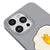 iPhone 13 Pro Max Egg Cat Telefon Kılıfı - Renkli Silikon - Gri