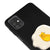 Samsung M51 Egg Cat Telefon Kılıfı - Renkli Silikon - Siyah