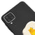 Samsung A12 Egg Cat Telefon Kılıfı - Renkli Silikon - Siyah