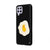 Samsung A22 Egg Cat Telefon Kılıfı - Renkli Silikon - Siyah