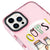 iPhone 16 Pro Oops Cat Telefon Kılıfı - Magsafeli Artycase - Simli Pembe
