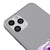 iPhone 11 Pro Purple Bear Telefon Kılıfı - Renkli Silikon - Gri