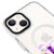 iPhone 15 Plus Purple Bear Telefon Kılıfı - Magsafeli Artycase - Beyaz