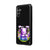 Samsung A04S Purple Bear Telefon Kılıfı - Renkli Silikon - Siyah