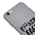 iPhone 6 Poker Cat Face Telefon Kılıfı - Renkli Silikon - Gri