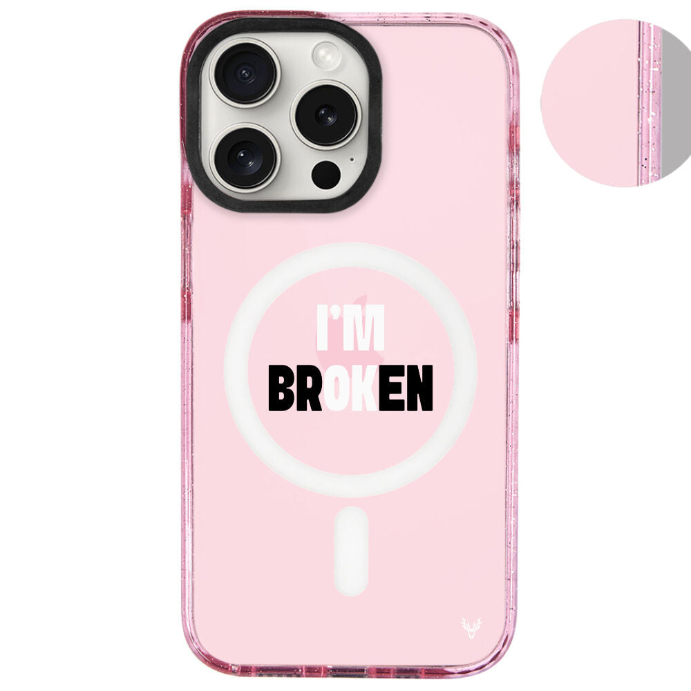 MagsafeliArtycaseSimliPembe