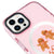 iPhone 16 Pro Joy The World Telefon Kılıfı - Magsafeli Artycase - Simli Pembe