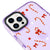 iPhone 14 Pro Candy Canes Telefon Kılıfı - Artycase - Simli Mor