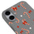 iPhone 17 Candy Canes Telefon Kılıfı - Renkli Silikon - Gri