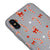 iPhone XS Max Candy Canes Telefon Kılıfı - Renkli Silikon - Gri