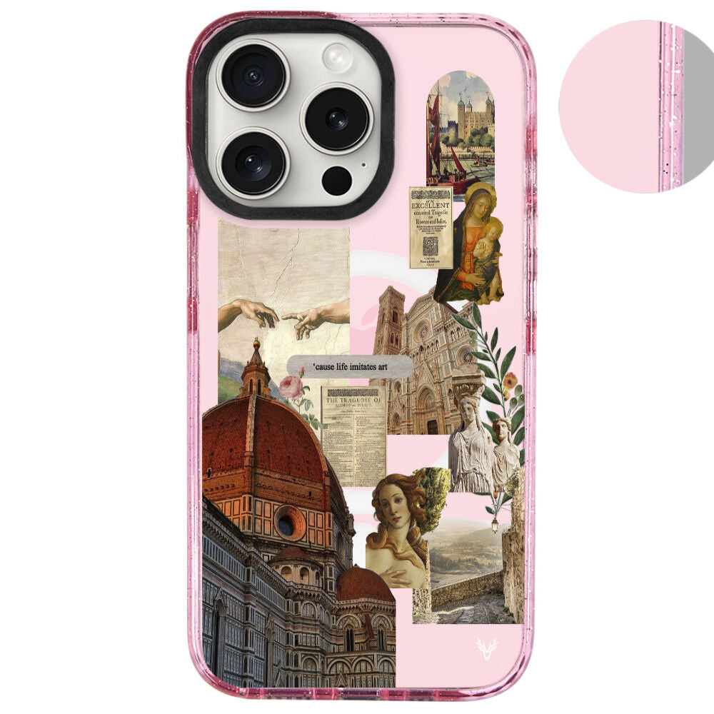 MagsafeliArtycaseSimliPembe