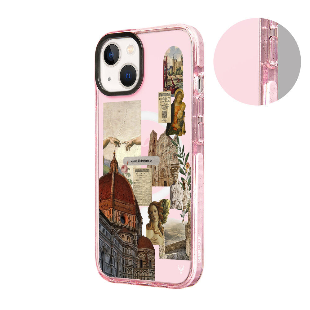 MagsafeliArtycaseSimliPembe