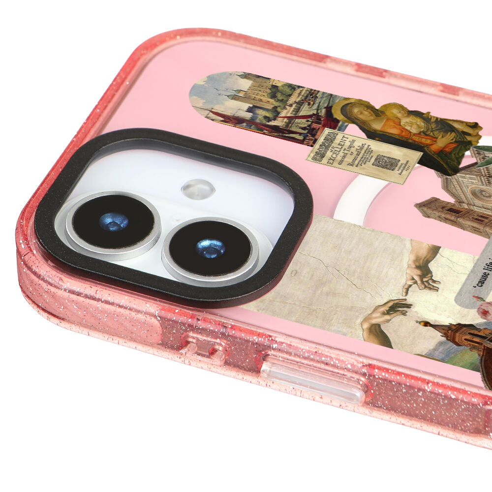 MagsafeliArtycaseSimliPembe