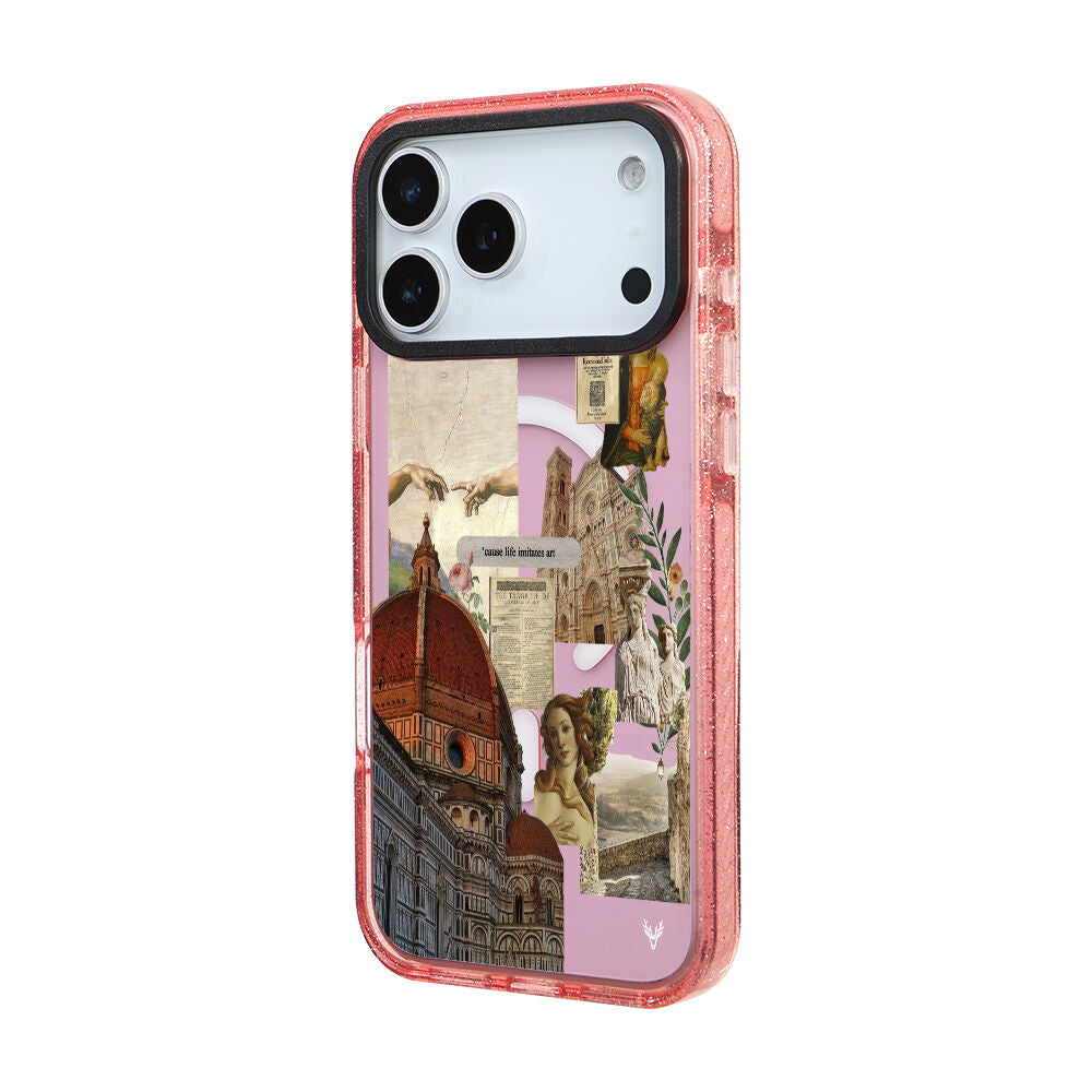 MagsafeliArtycaseSimliPembe