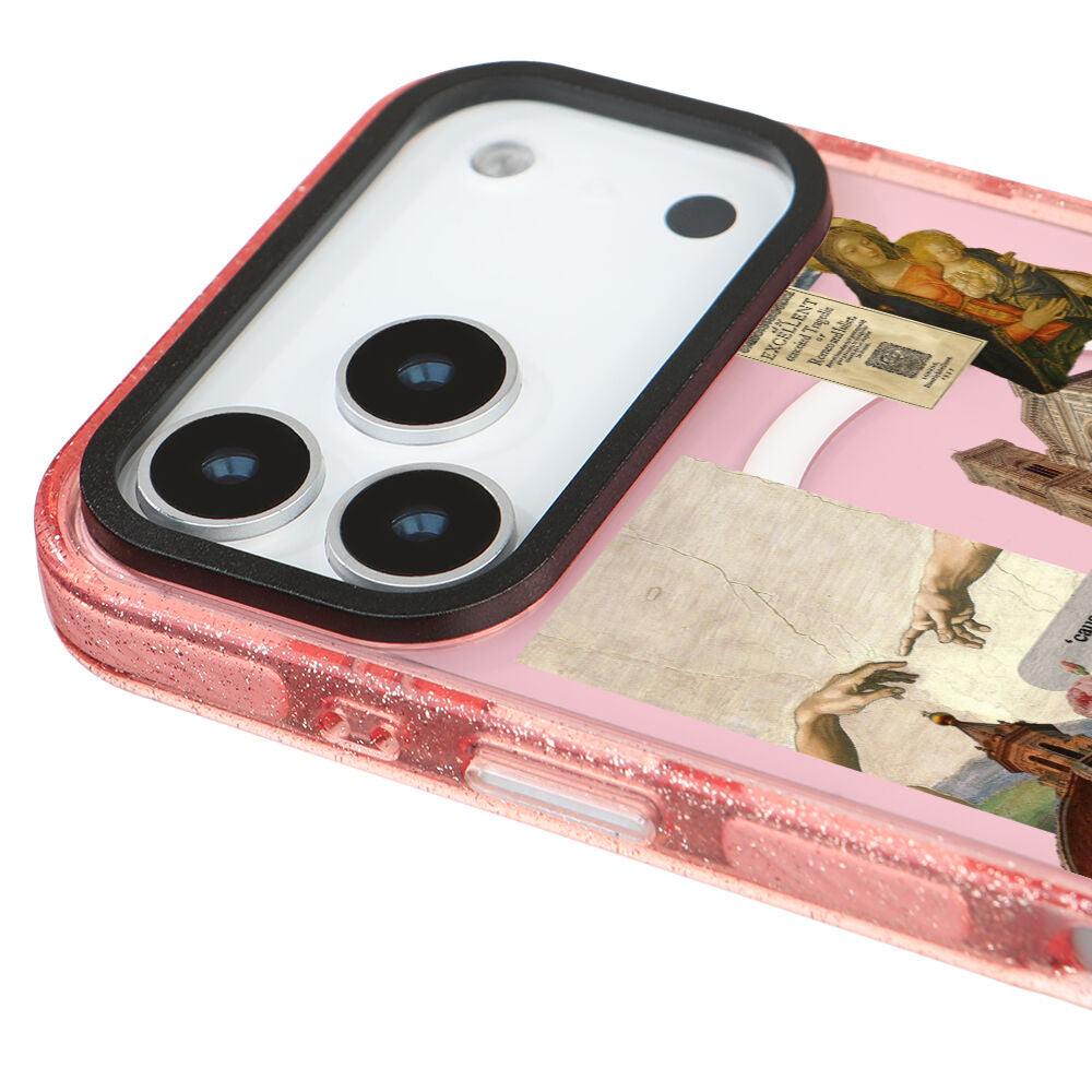 MagsafeliArtycaseSimliPembe