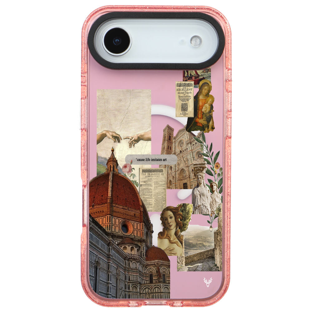 MagsafeliArtycaseSimliPembe