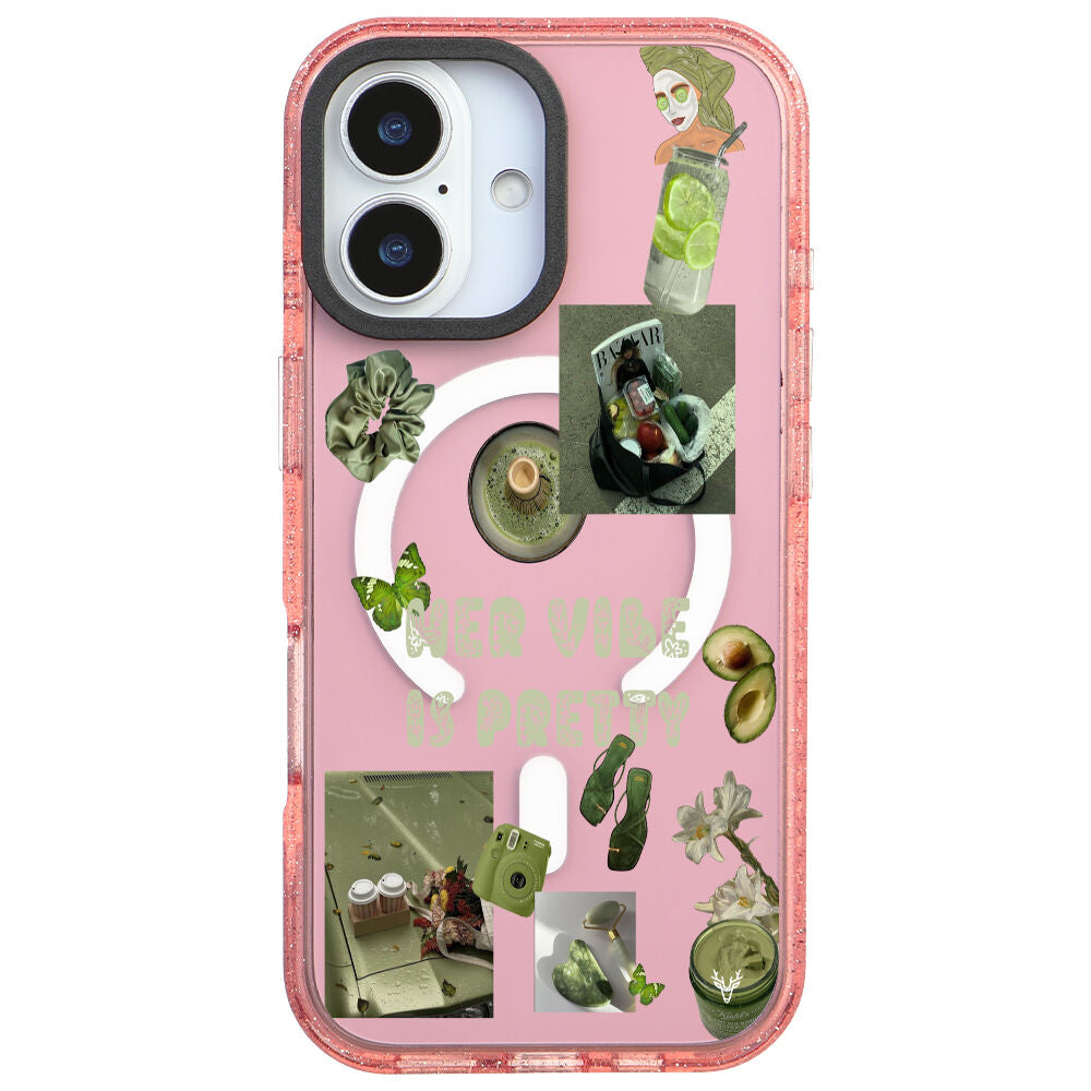 MagsafeliArtycaseSimliPembe