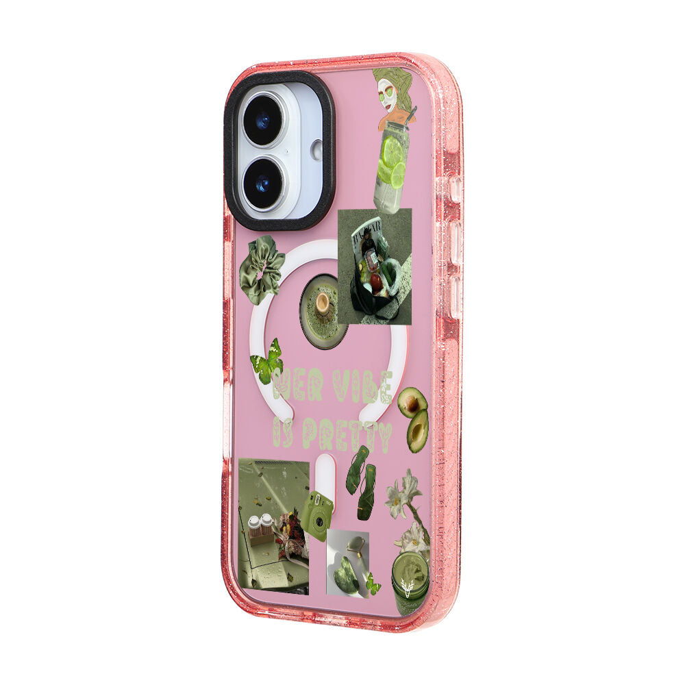 MagsafeliArtycaseSimliPembe