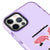 iPhone 12 Pro CommuniCation Telefon Kılıfı - Artycase - Simli Mor