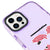 iPhone 15 Pro CommuniCation Telefon Kılıfı - Artycase - Simli Mor