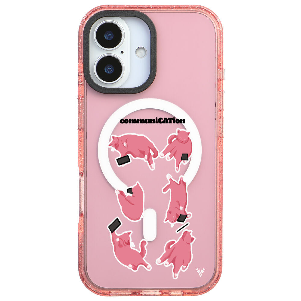 MagsafeliArtycaseSimliPembe