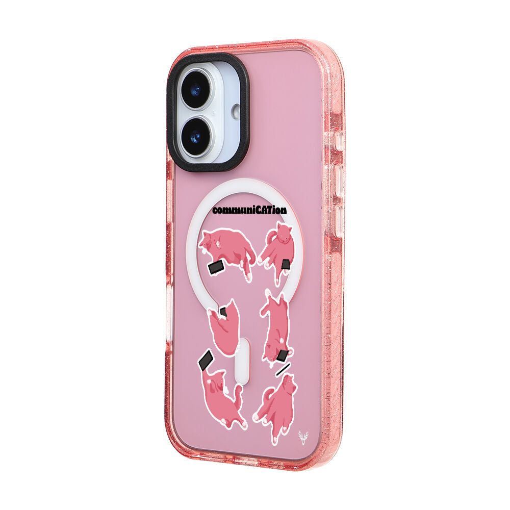 MagsafeliArtycaseSimliPembe