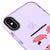 iPhone XS CommuniCation Telefon Kılıfı - Artycase - Simli Mor
