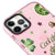 iPhone 12 Pro Drink Matcha Telefon Kılıfı - Artycase - Simli Pembe
