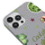iPhone 12 Pro Max Drink Matcha Telefon Kılıfı - Renkli Silikon - Gri