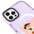 iPhone 16 Pro Max Boo Skeleton Telefon Kılıfı - Magsafeli Artycase - Simli Mor