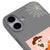 iPhone 17 Boo Skeleton Telefon Kılıfı - Renkli Silikon - Gri