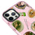 iPhone 12 Pro East Cuisine Telefon Kılıfı - Artycase - Simli Pembe