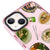 iPhone 15 Plus East Cuisine Telefon Kılıfı - Artycase - Simli Pembe