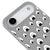iPhone Air Onigiri Telefon Kılıfı - Renkli Silikon - Gri