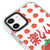iPhone 12 Mini Sevimli Domates Telefon Kılıfı - Artycase - Beyaz
