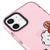 iPhone 12 BT21 Pixel Telefon Kılıfı - Artycase - Simli Pembe