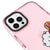 iPhone 12 Pro Max BT21 Pixel Telefon Kılıfı - Artycase - Simli Pembe