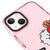 iPhone 14 Plus BT21 Pixel Telefon Kılıfı - Artycase - Simli Pembe