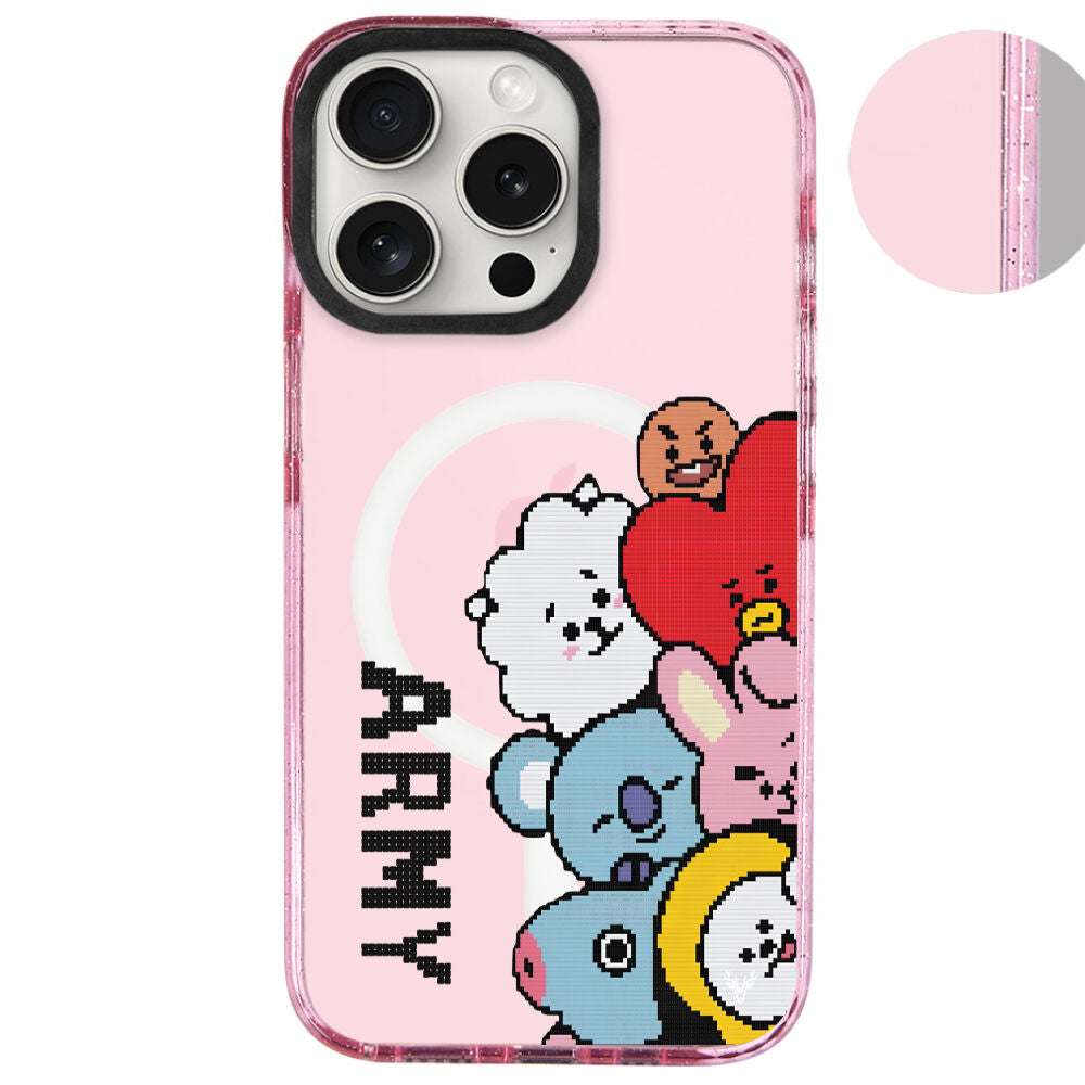 MagsafeliArtycaseSimliPembe