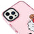 iPhone 14 Pro Max BT21 Pixel Telefon Kılıfı - Artycase - Simli Pembe