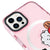 iPhone 16 Pro BT21 Pixel Telefon Kılıfı - Magsafeli Artycase - Simli Pembe