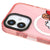 iPhone 17 BT21 Pixel Telefon Kılıfı - Magsafeli Artycase - Simli Pembe