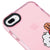 iPhone 8 Plus BT21 Pixel Telefon Kılıfı - Artycase - Simli Pembe