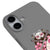 iPhone 16 Kitsune Telefon Kılıfı - Renkli Silikon - Gri