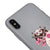 iPhone XS Kitsune Telefon Kılıfı - Renkli Silikon - Gri