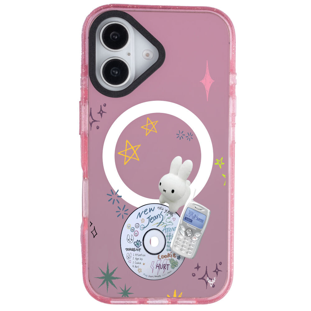 MagsafeliArtycaseSimliPembe
