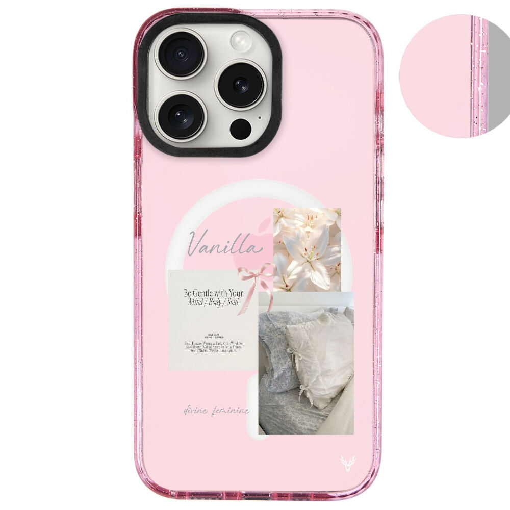 MagsafeliArtycaseSimliPembe