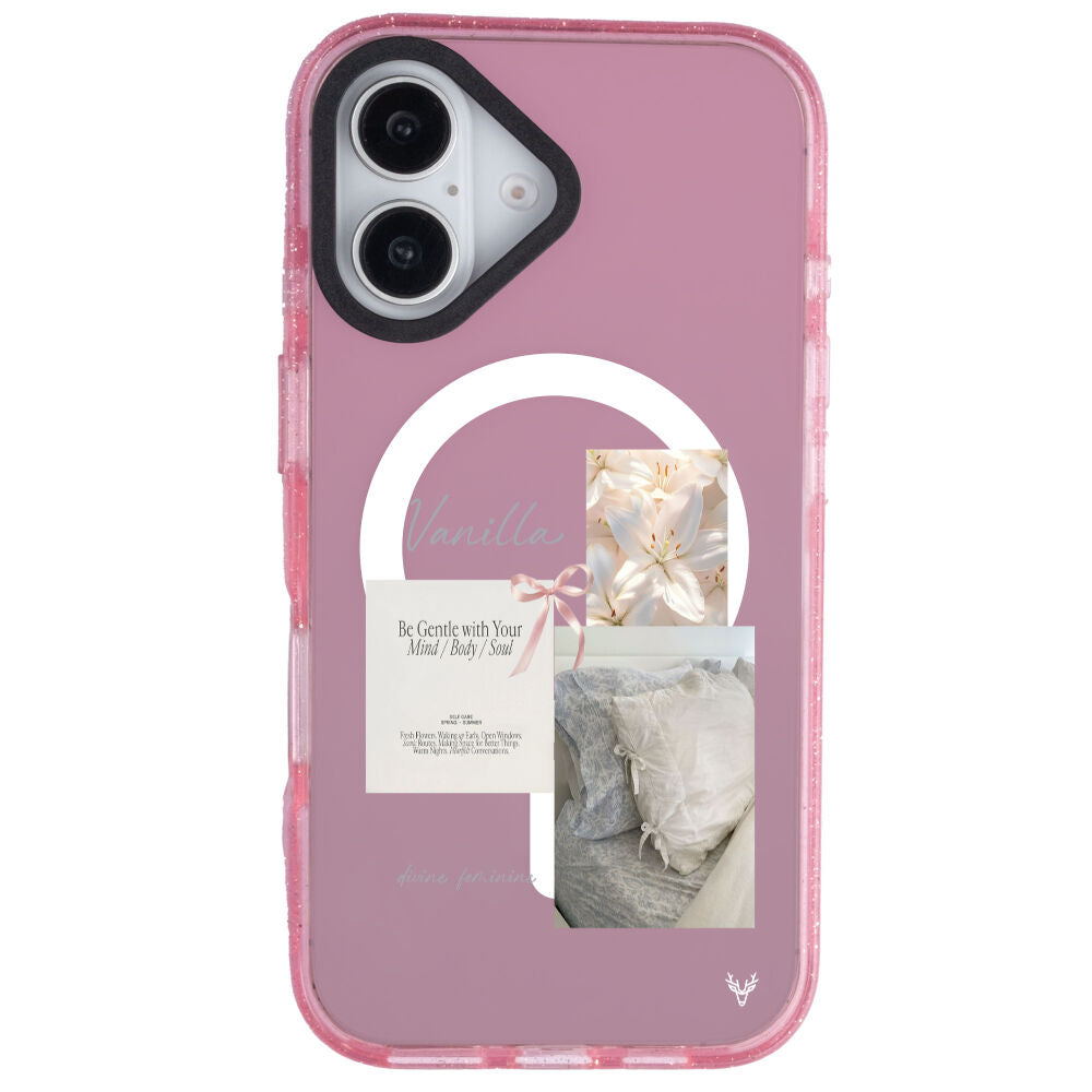 MagsafeliArtycaseSimliPembe