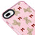 iPhone 8 Plus Fiyonklu Ayıcık Telefon Kılıfı - Artycase - Simli Pembe